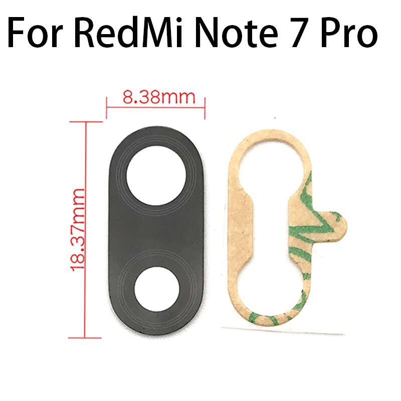Nowy dla Xiaomi Mi Note 10 Pro tylna kamera wymiana obiektywu szklanego dla Redmi Note 7 8 Note7 Note8 Pro: Note7Pro Lens