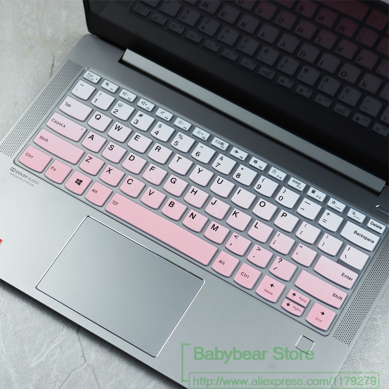Dla Lenovo joga szczupły 7 dla Lenovo joga 7i 14 dla Lenovo joga 9i 14/joga szczupły 9i 14 ''laptop silikonowa klawiatura okładka skóry: fadepink