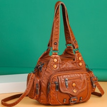 Kvinne messenger bag luksus mykt skinn håndvesker dame & #39 ;s vesker kjent merke dame skulder veske