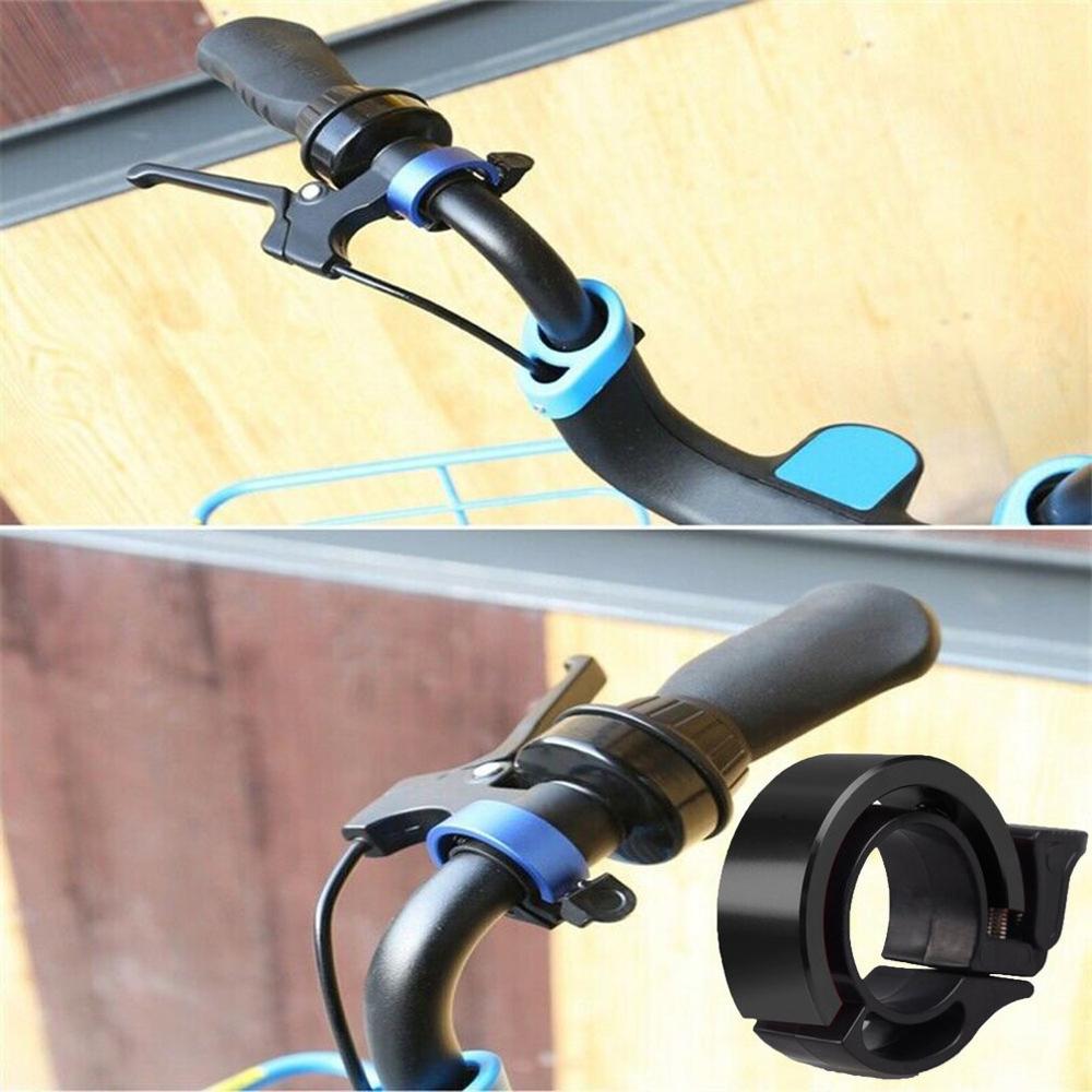 Sonnette de vélo en alliage d'aluminium de type q pour le cyclisme vtt, sonnette de vélo en alliage à 90db cornes, anneau d'alarme pour guidon de vélo