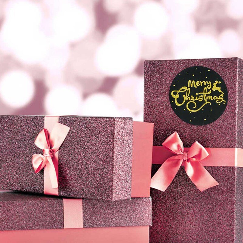 500 pcs/roll Merry Christmas Round 1 inch Golden P... – Grandado
