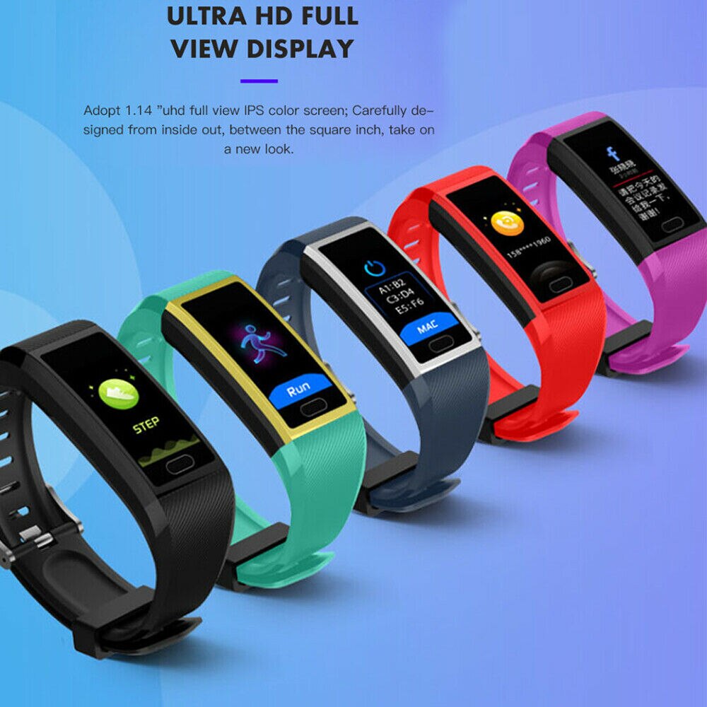 118 Plus Smart Bracelet Smart Watch Fitness watch Tracker Sleep Monitor Weather Forecast Smart Bracelet Waterproof Smartband GPS