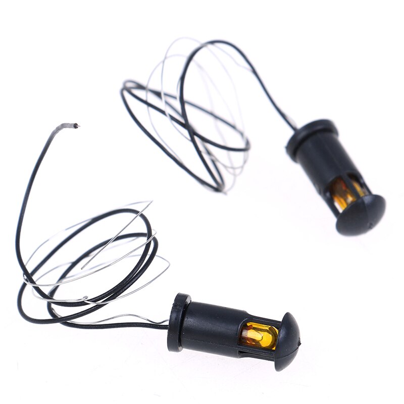 2 sztuk modelu światła ogród robić domku dla lalek trawnik lampa DIY piaskownica stołowa krajobraz