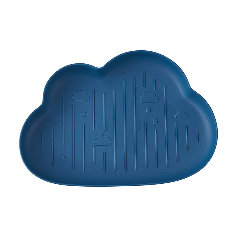 Creatieve Kerstboom Vorm Snoep Snacks Noten Zaden Droge Vruchten Plastic Platen Gerechten Kom Ontbijt Lade Thuis Keuken Benodigdheden: cloud Blue