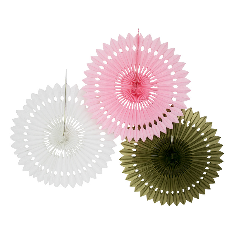 5Pcs Kleur Tissue Papier Cut-Out Papier Fans Pinwheels Opknoping Bloem Papier Ambachten Voor Wedding Party Verjaardag Decor levert