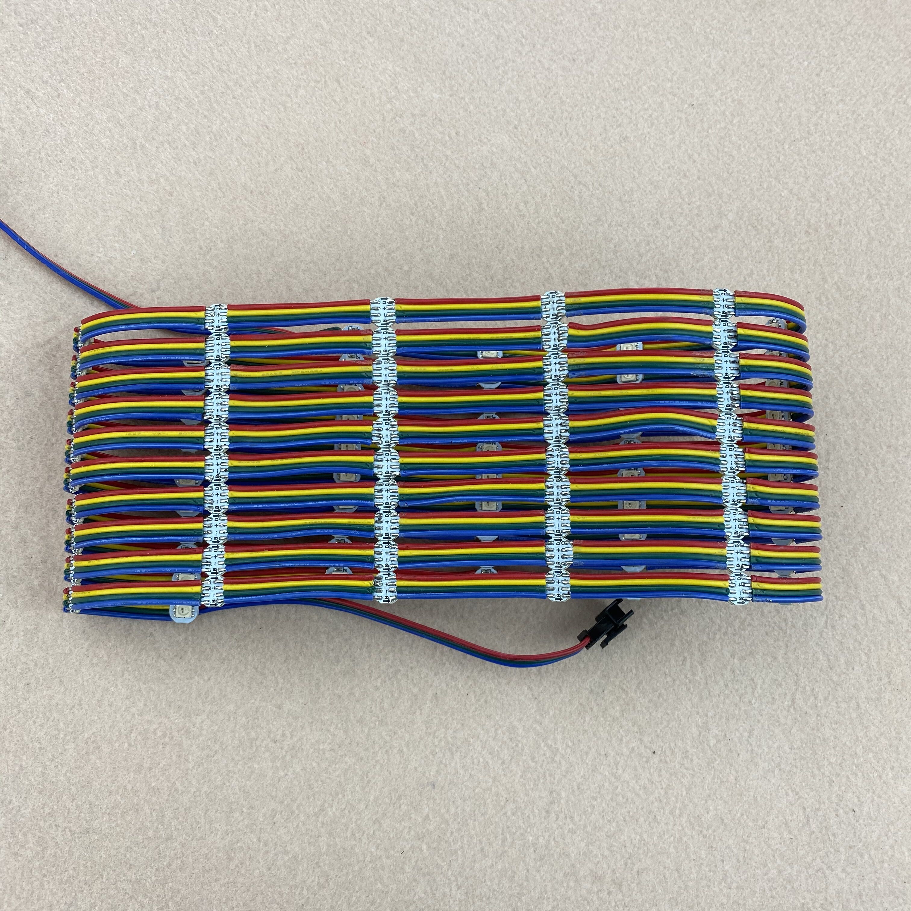 100pcs/string WS2813-RGB full color addressable LED pixel light;DC5V input;5cm/10cm/15cm wire spacing;with color wire;IP20