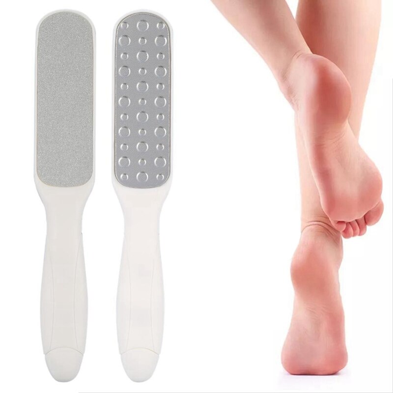 1pc professionele dubbelzijdige harde dode huid eeltverwijderaar pedicure voetrasp manicure vijl nagelriemreiniger voeten gezondheidszorg
