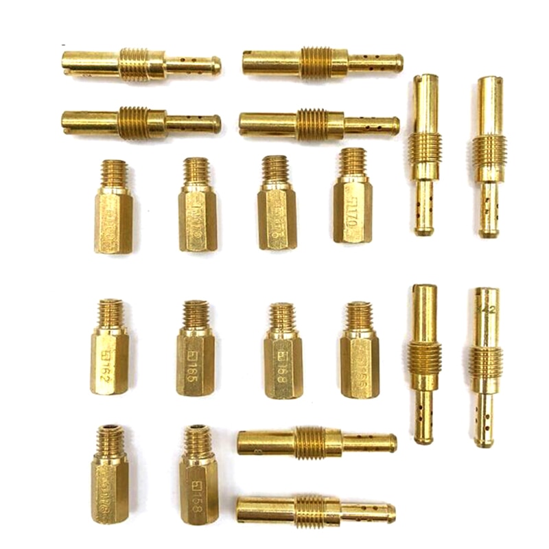 20Pcs Carburateur Jet Kit Set Trage/Pilot Jet &amp; Main Jet Voor Pwk Keihin Oko Cvk pe Carburateur