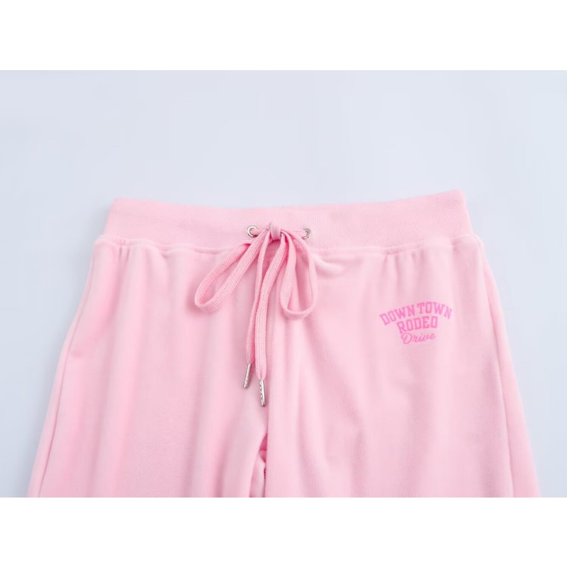 Trafzr pink sæt dame todelt afslappet sød vintage langærmet hættetrøje sæt efterår dame sæt  y2k outfit sæt