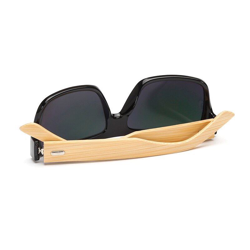 Outdoor wandelzonnebril met houten montuur, dames en heren, winddichte zonnebril, anti-uv-bescherming, rijbril  uv400 11-kp1523
