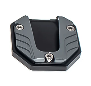Universele Motorfietsen Kickstand Extender Voet Zijstandaard Verlengstuk Voetsteun Plaat Motorfiets Accessoires: Zilver