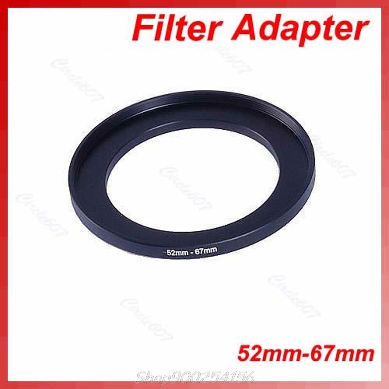 Metal 52mm-67mm Step Up Filter Ring 52-67 mm 52 to 67 Stepping Adapter S26 20