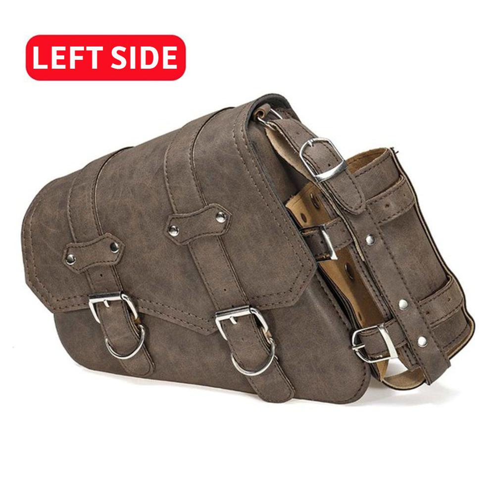 Motorcycle Side Bag Motorcycle Off-road Bag Modified Side Edging Box Side Luggage Tool Bottle Hanging PU leather Motocross Bag: Left