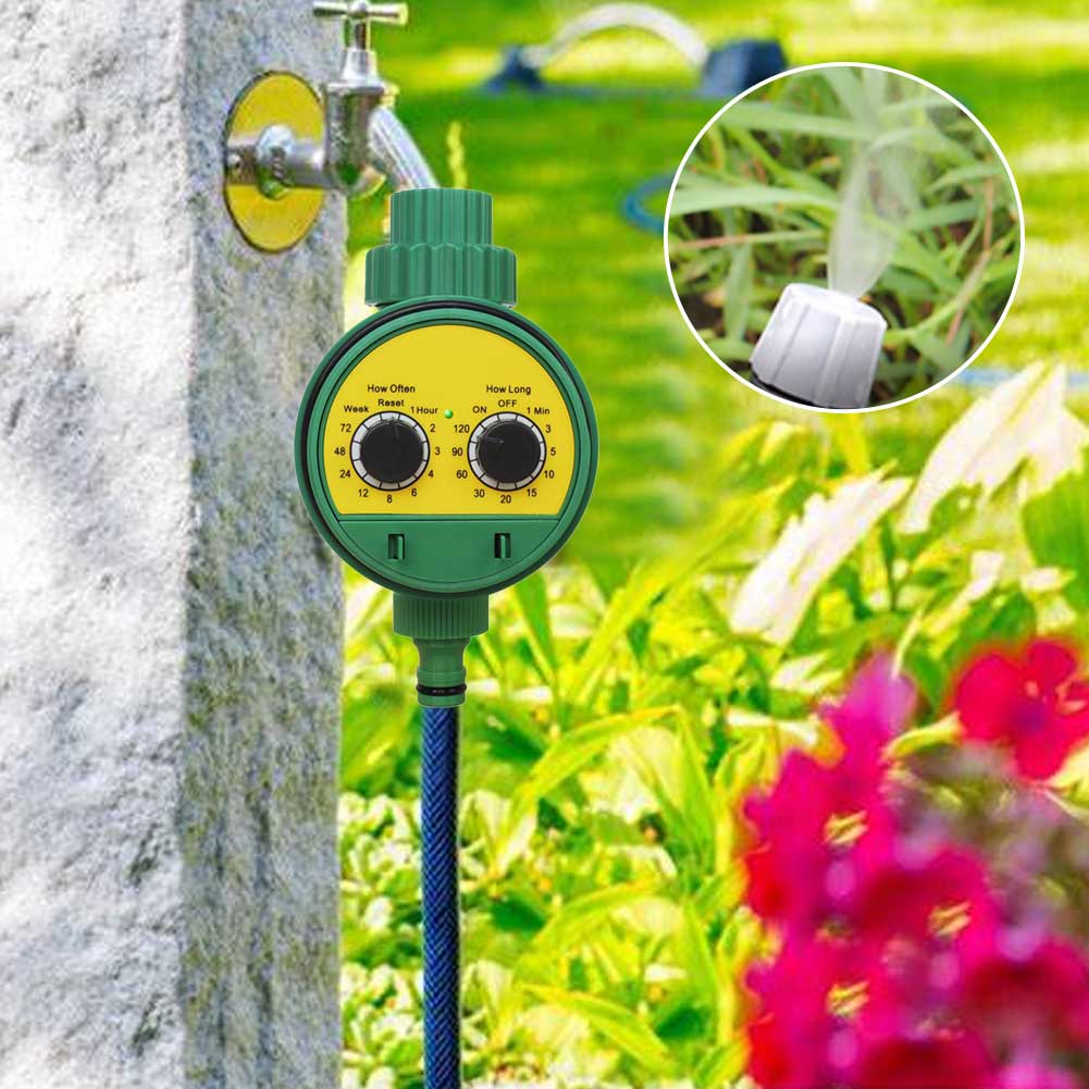 Adjustable Knob For Garden Irrigation System Outdoor Home Automatic Electronic Water Timer Battery Powered 2 Dial Easy Install