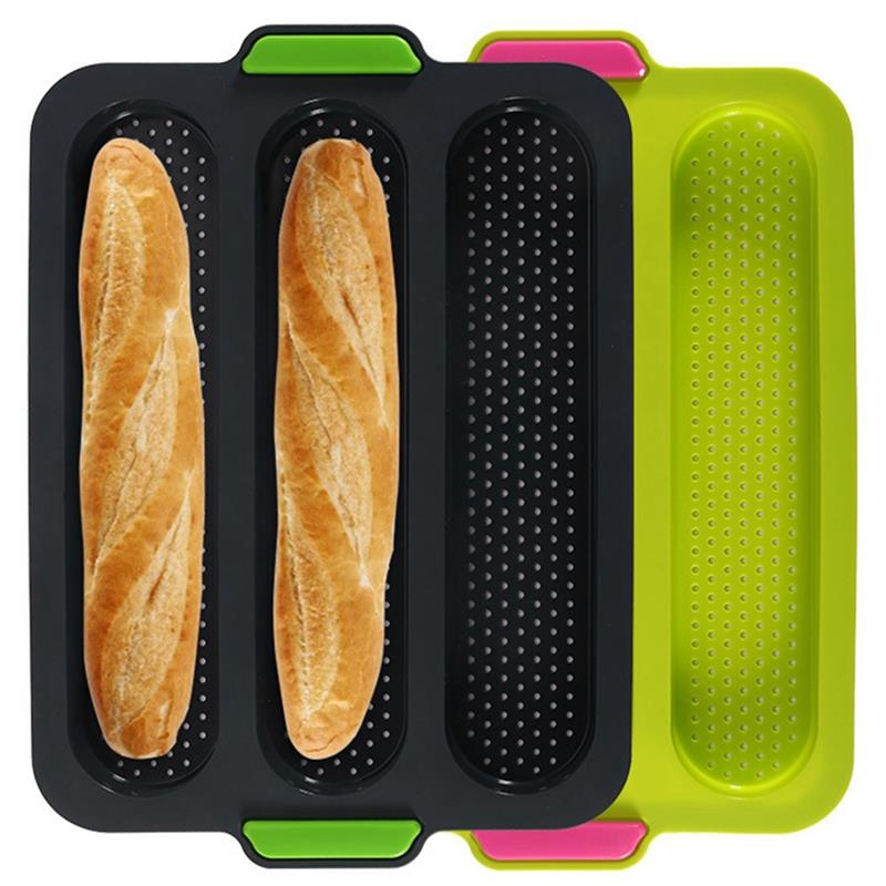 1Pcs Silicone Mold Franse Brood Bakvorm Brood Bakplaat Anti-aanbak Cake Baguette Mold Pannen Brood Bakken Tools