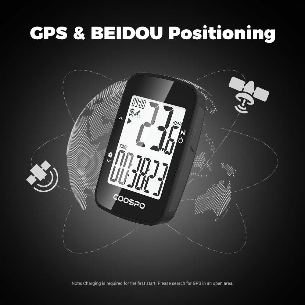 Coospo  bc26 langaton pyörä tietokone gps nopeusmittari matkamittari bluetooth 5.0 sovellus synkronointi vedenpitävä maantiepyörä mtb polkupyörä