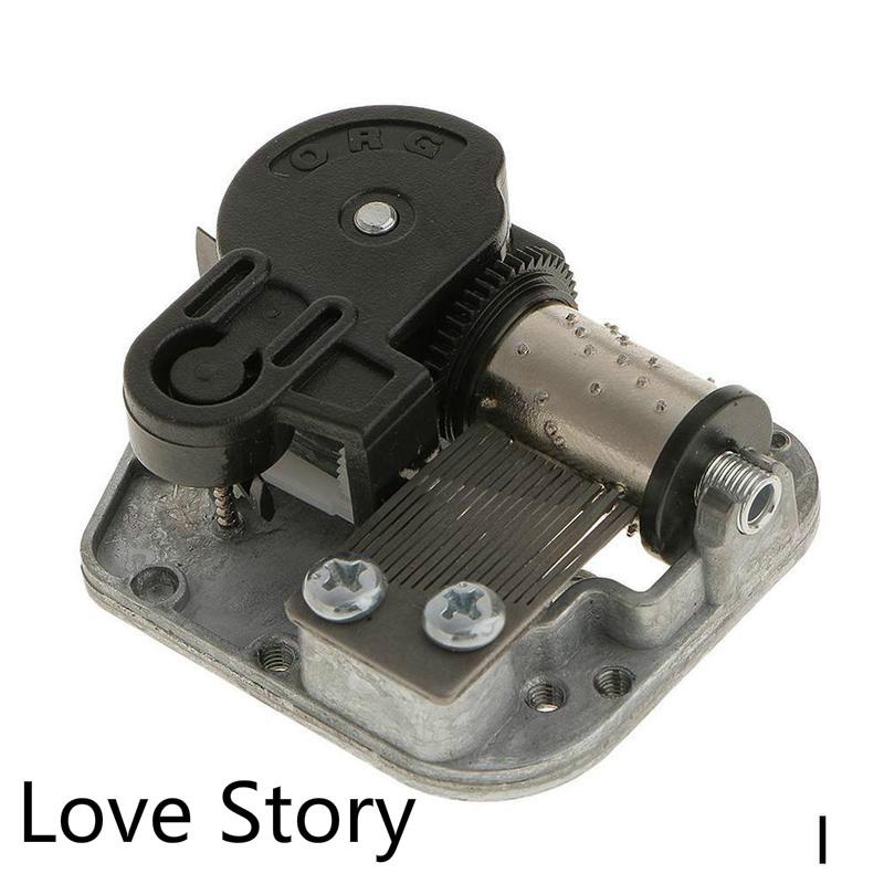 DIY Hand Crank Music Motor Mini Music Box Wind of Up Music City Sky Meet Movement the Accessories Play Toy Set I3A7: I