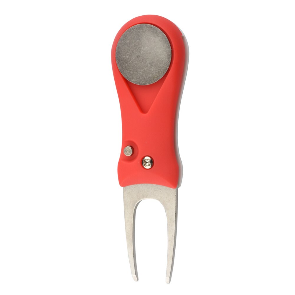 Foldable Golf Divot Tool Switchblade Pitch Cleaner Golf Pitchfork Putting Green Fork Golf Accessories