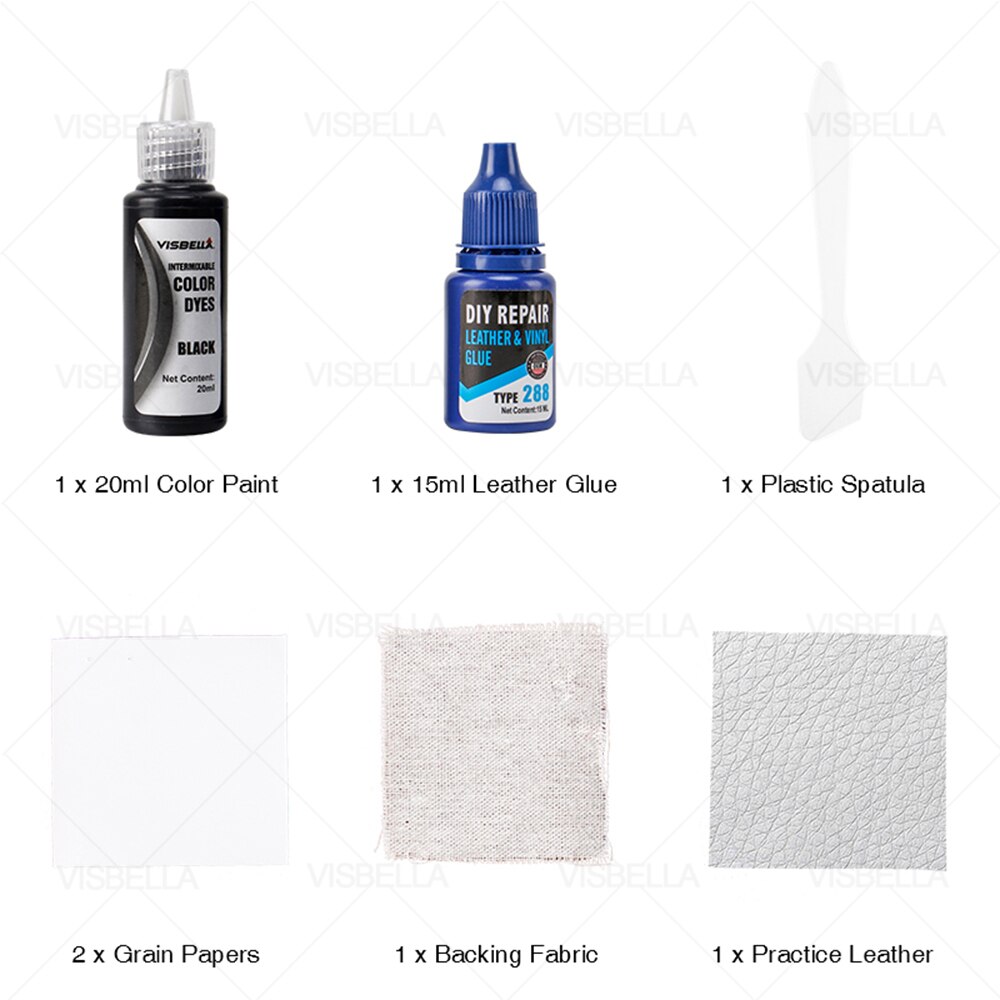 Visbella Vloeibare Leder Vinyl Reparatie Kit Restorer Meubels Auto Zetels Sofa Jas Purse Schoenen Cleaner Black Bruine Huid Reparatie