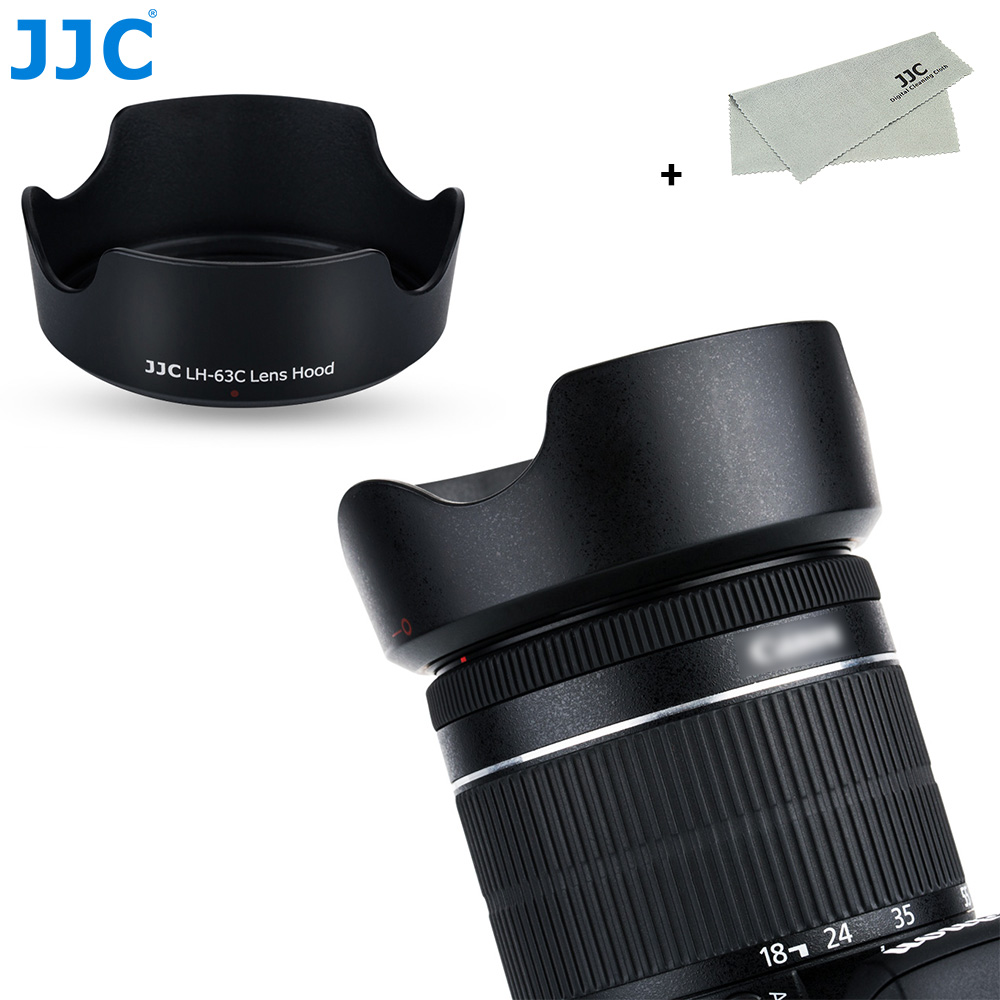 Jjc EW-63C Ew 63C Omkeerbare Zonnekap Fit Canon EF-S 18-55Mm F/3.5-5.6 (of F/4-5.6) is Stm Lens Voor Canon Eos 850D 800D 90D 80D