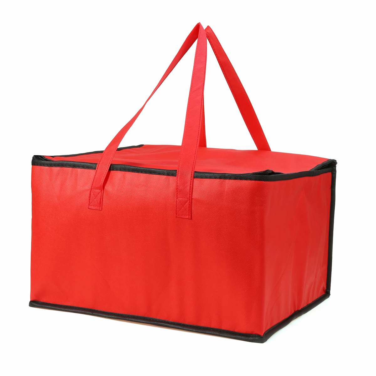 15 "isolados Saco Térmico Saco de Isolamento Piquenique Dobrável Portátil Bloco de Gelo Saco Térmico Saco de Alimentos Saco de Entrega de Alimentos de Pizza Saco: Vermelho