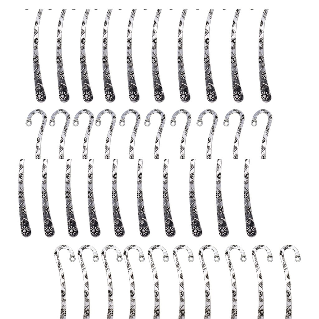 40x Metall Lesezeichen Buch Marker Schreibwaren Etiketten Perlen Schmuck Basteln