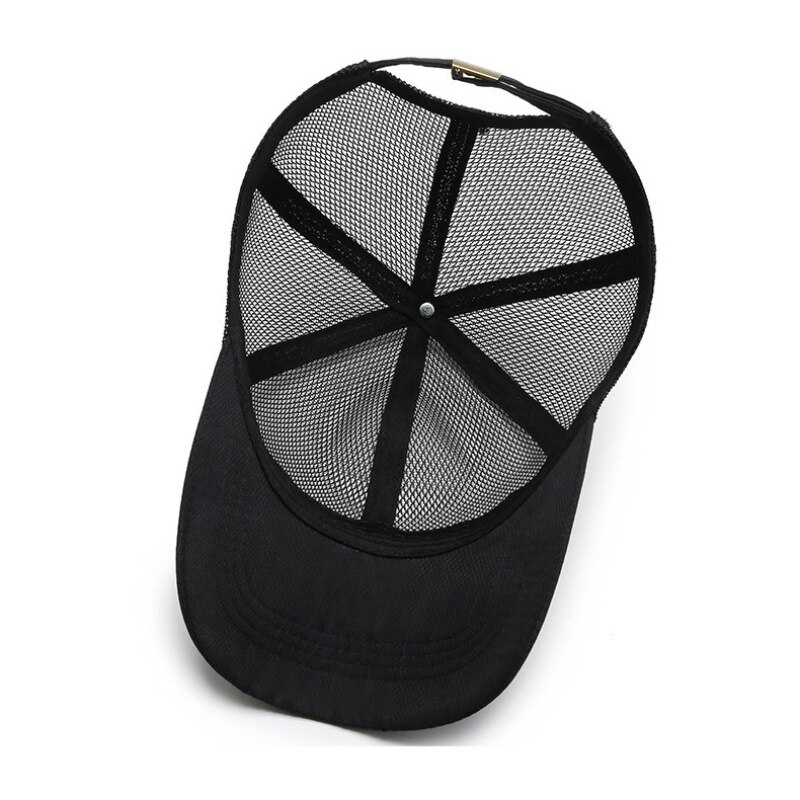 Sport Caps Vrouwen Volledige Mesh Baseball Cap Bone Caps Mannelijke Zwarte Polytail Snapback Zon Hoeden Mannen Uitgerust Trucker Hoed cap