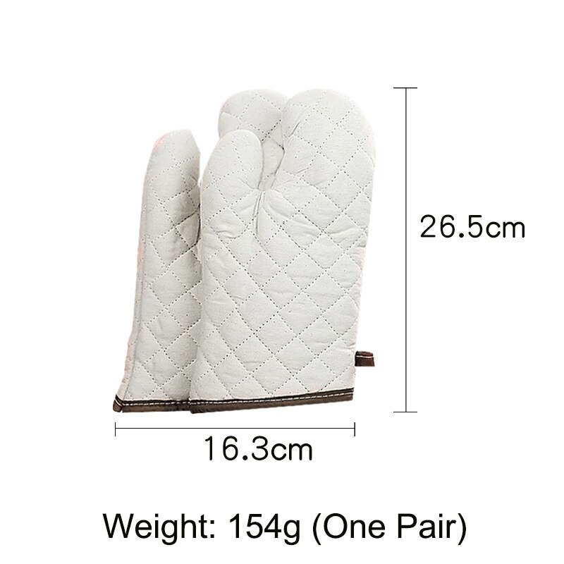 Guantes para hornear, manoplas aislantes térmicas para horno microondas, resistentes a altas temperaturas, antiquemaduras: Middle