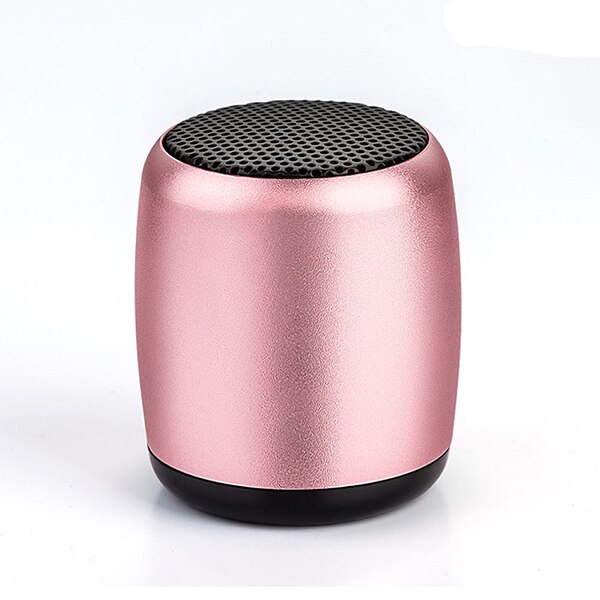 BM3 TWS Metal Super Mini Wireless Bluetooth Speaker Portable Small Pocket Size with Selfie Remote Control: pink