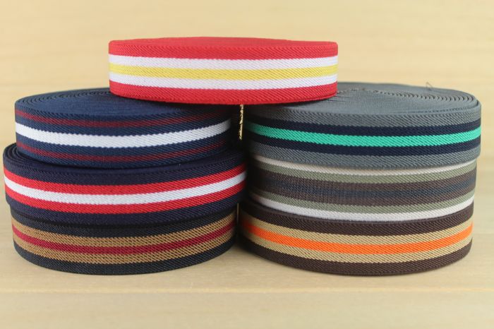 2.5cm tjocka band elastiska polyesterband band väska remmar bälte midjeband webbing klädsel möbler 5 yard