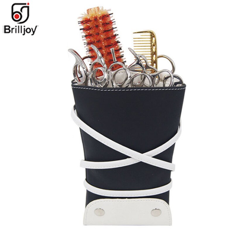 Pu Leer Haar Schaar Holster Pouch Holder Stylist Clippers Clip Kam Kappers Kit Huisdier Schaar Zak Schouder Riem Taille Ba