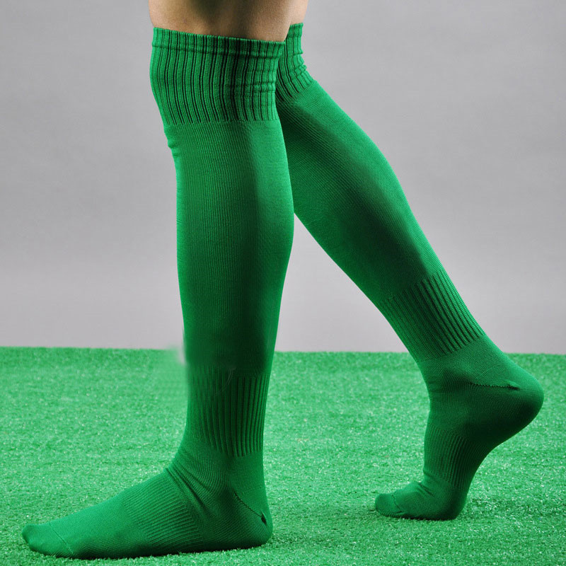 Hirigin-calcetines largos para hombre, medias altas hasta la rodilla, ideales para fútbol, béisbol, Hockey, blanco, amarillo Y azul