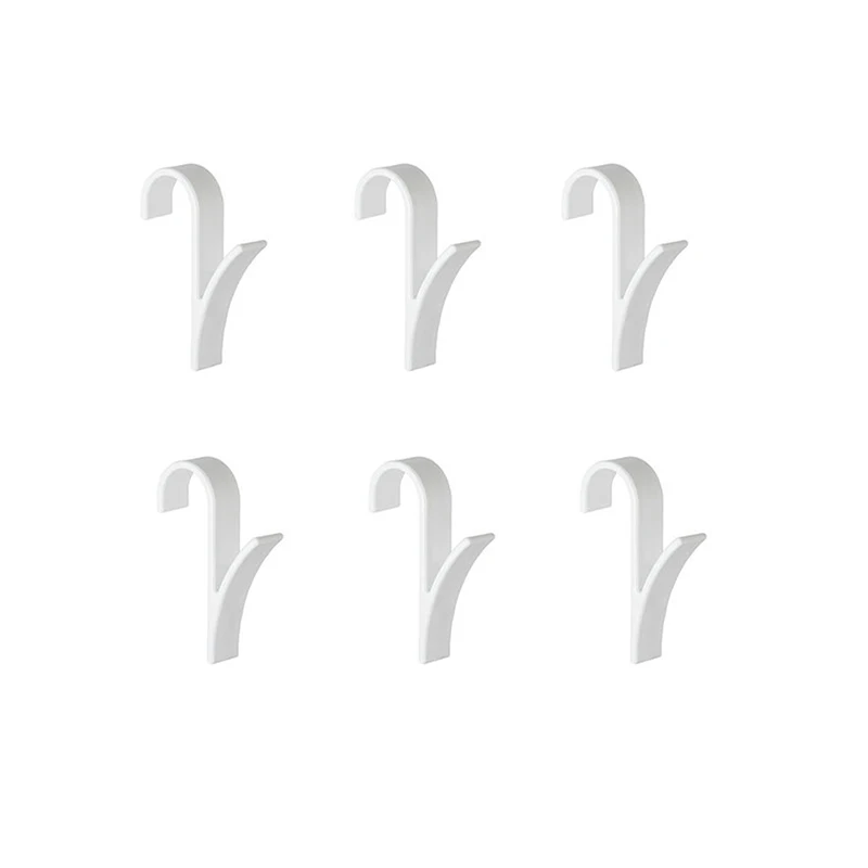 6 stücke Aufhänger Für Beheizte Handtuch Heizkörper Schiene Bad Haken Halter Kleiderbügel Percha Plegable Schal Aufhänger weiß: Default Title