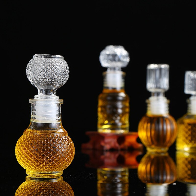 Jarra de miel de cristal de lujo X15, jarra de 50ml de capacidad, 2oz, decantador, botellas de vidrio de almacenamiento, de de boda, tarros de miel