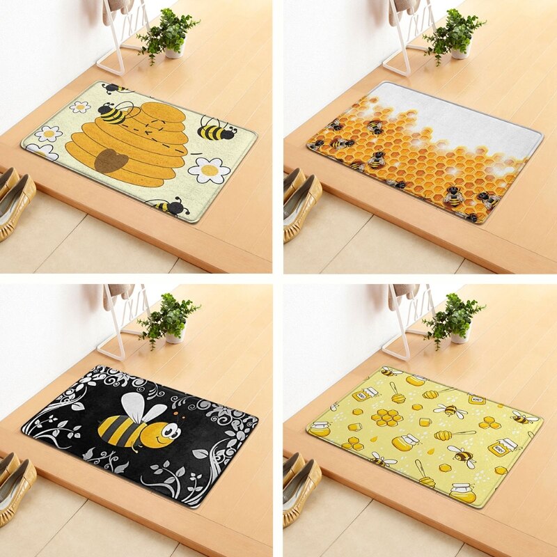 Bee Festival Huis Deur Mat Badkamer Badkamer Antislipmat Slaapkamer Woonkamer Tapijt Vloermat Badkamer Mat badmat