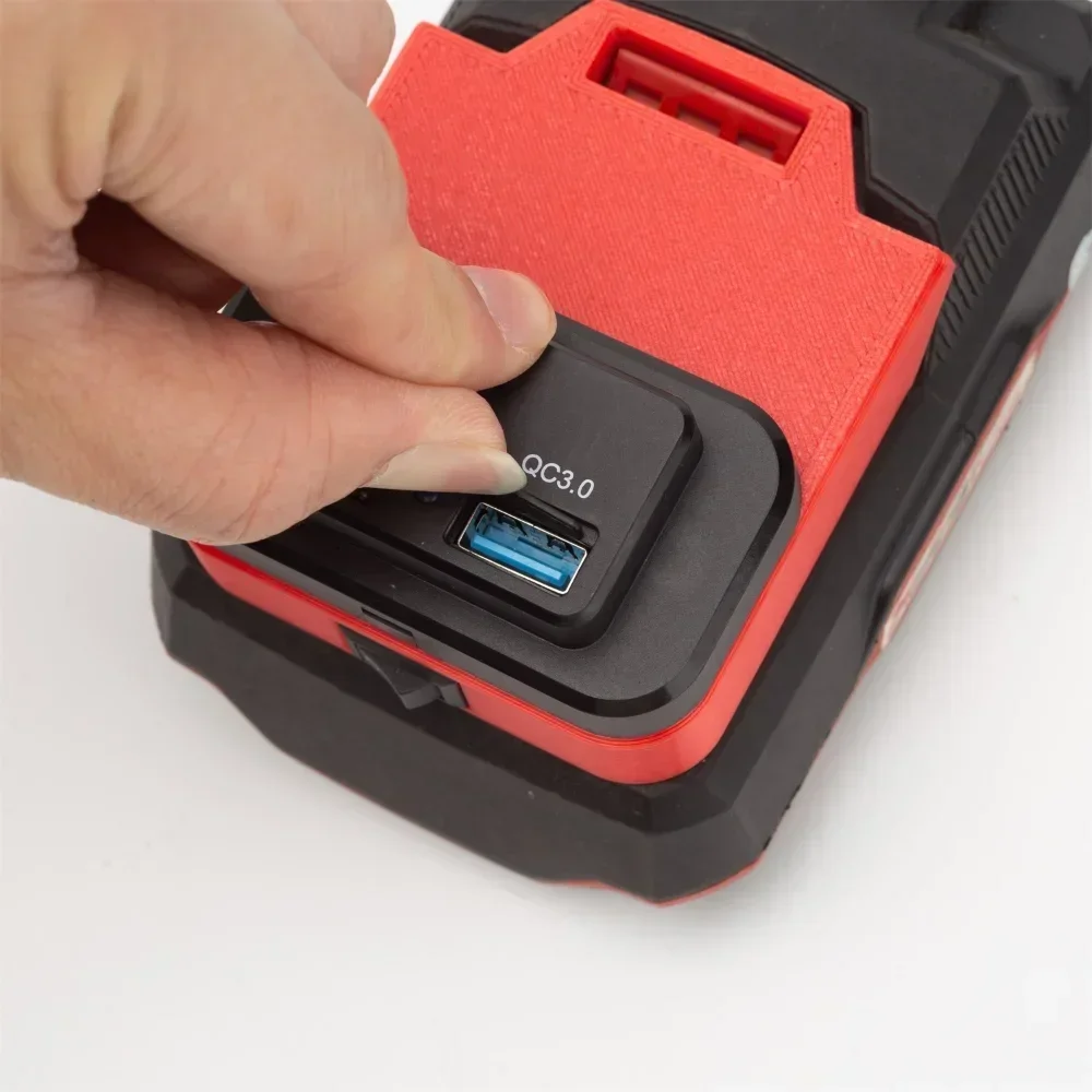 Power Source Adapter for Lidl Parkside X20V Team Li-Ion Battery w/USB PD/QC3.0 For Phone Fast Charger（NO Battery）