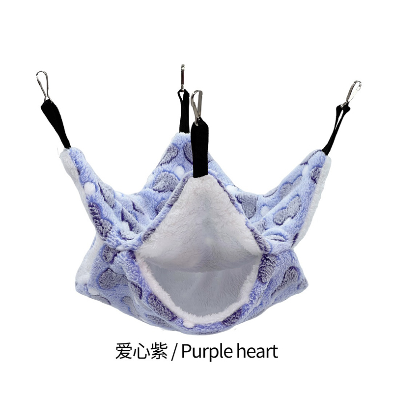 Hamaca para hámster, cama para roedores y hámster, accesorios para ratas, hamaca para ratas, hamaca para roedores, casa de conejillo de indias CXW04: Marrón oscuro