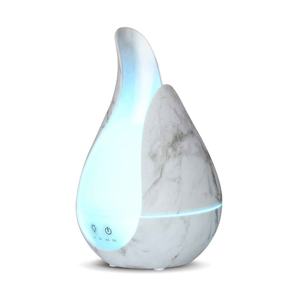KBAYBO Luchtbevochtiger Aroma Essentiële Olie Diffuser 7 Kleuren LED nachtlampje cool mist maker Aromatherapie voor Home office slaapkamer: WHITE / AU