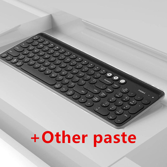 Original Xiaomi Miiiw Bluetooth Dual Mode Keyboard 104 Keys 2.4GHz Multi Compatible Wireless Portable for macbook Keyboard mini: Black--Other Paste