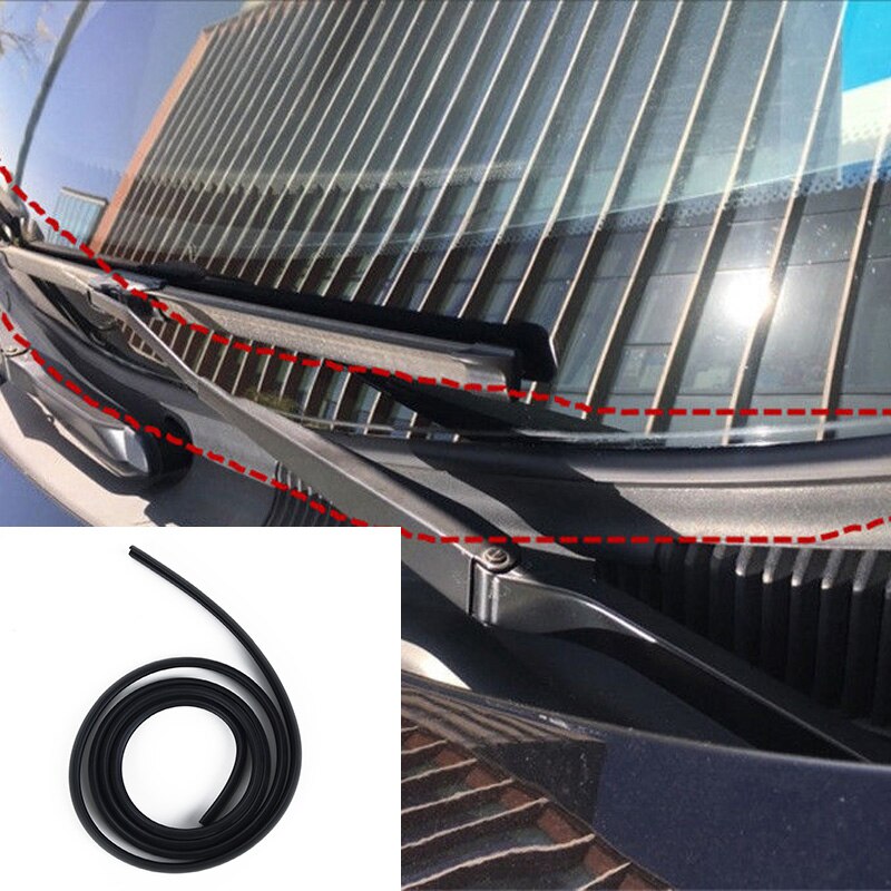 Universele Zwarte Auto Voorruit Panel Decoratieve Trim Afdichting Beschermende Rubber Strip Perfecte Vervanging Accessoires