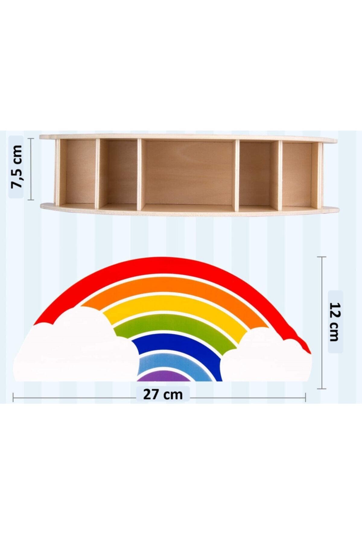 Houten Regenboog Voor Kinderen Desktop Pen Houder Pen Case Organizer