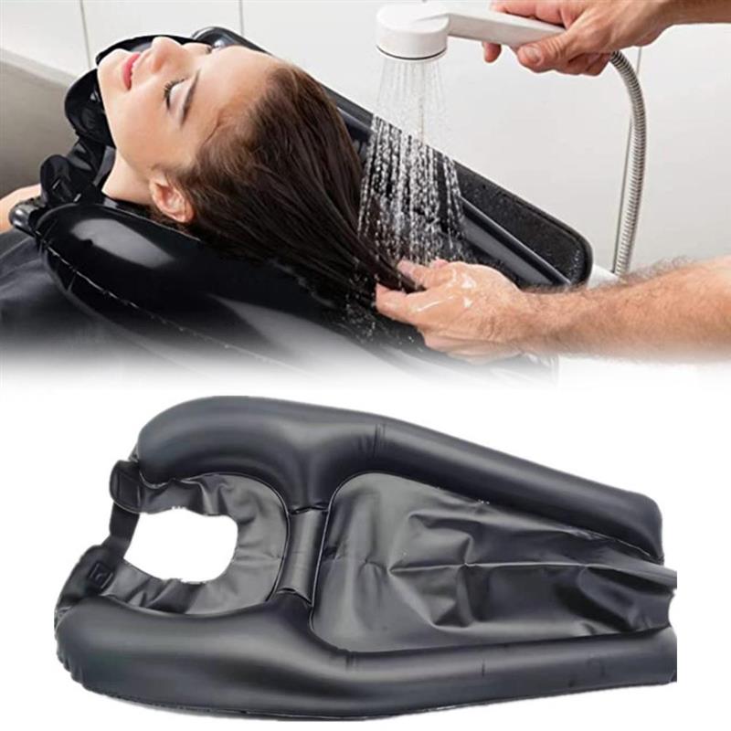 PVC Inflatable Wash Basin, Portable Adult Head-up Shampoo Pad, Fast Inflatable Shampoo Basin, Pregnant Women, Elderly Children