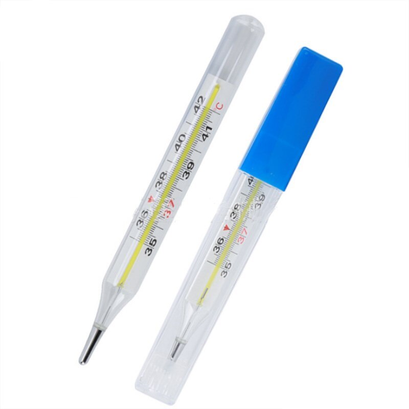 12 Pcs Glass Clinical Thermometer Easy Read Large Screen Thermometer Body Temperature clinic Measuring Temperature Instrument