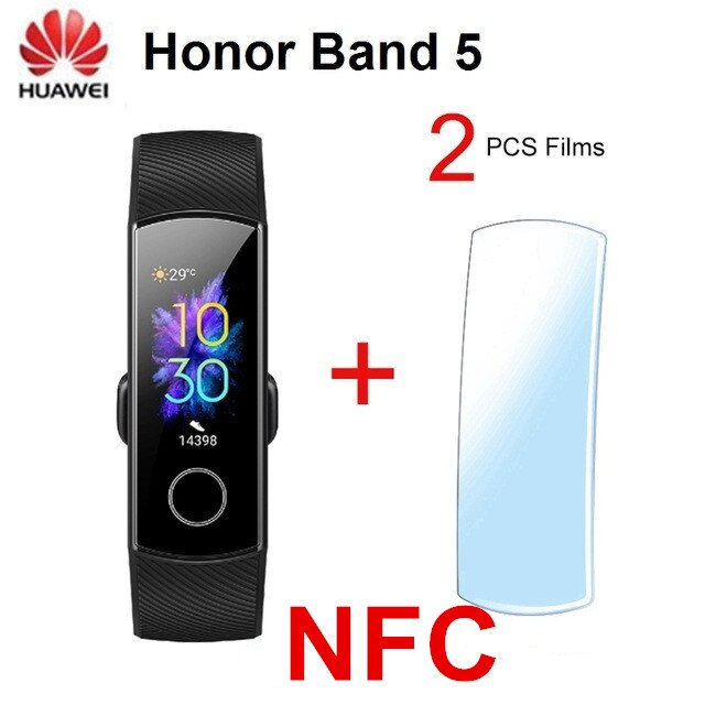 Originale Huawei Honor Fascia 5 NFC Versione Touch Screen Banda Intelligente Inseguitore di Fitness Frequenza Cardiaca di Ossigeno Nel Sangue Intelligente Banda Honor fascia 5: NFC