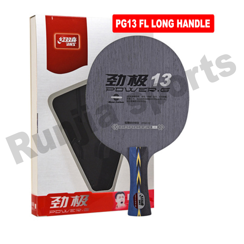 Originale dhs potenza g13 (pg13, pg 13) racchette da tennis tavolo racchetta ping pong lame sports ping pong pagaia dhs racchette: FL long handle