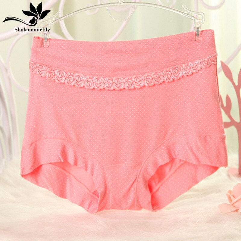 3pcs/lot bamboo fibre plus big size panties seamless panty women big size briefs high waist ladies' underwear