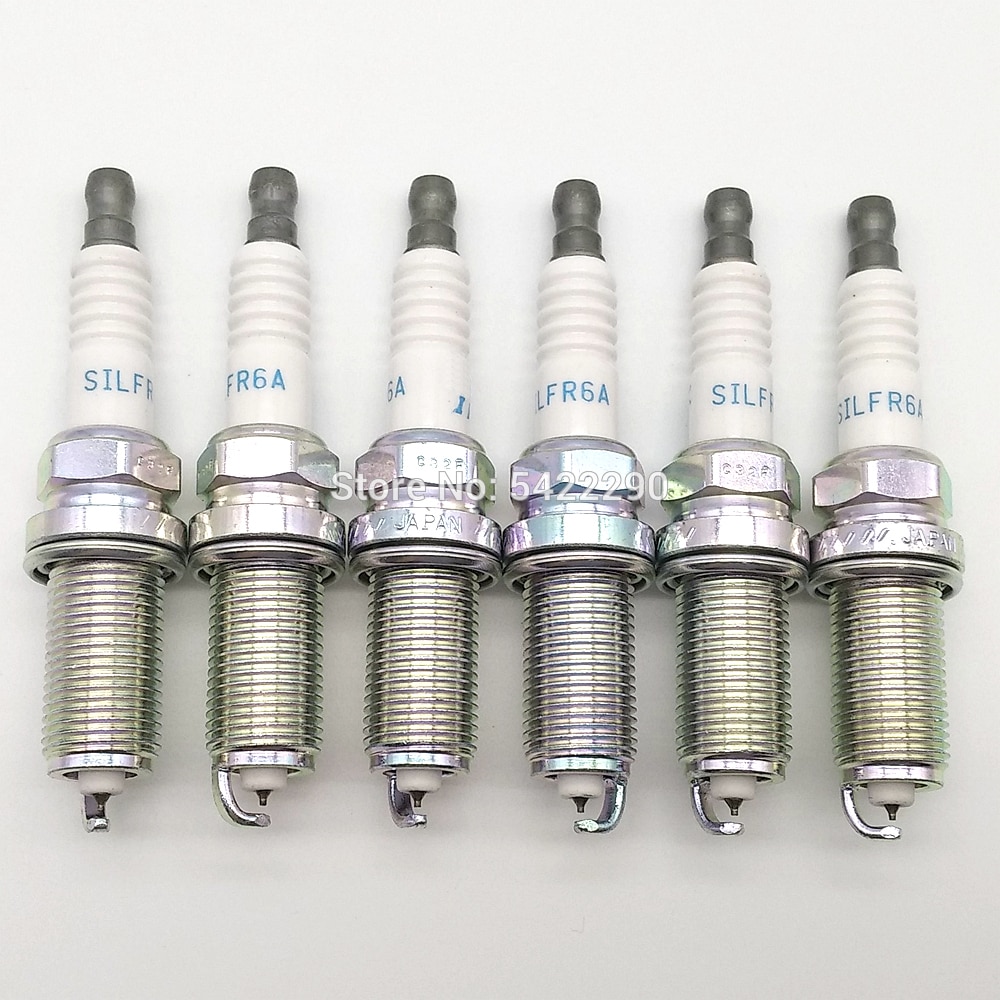4-6Pcs 22401AA670 Iridium Bougie Fit Voor Subaru Forester Impreza Legacy Outback Tribeca Wrx Tribeca 2.5L 3.6L SILFR6A 7913: Light Grey