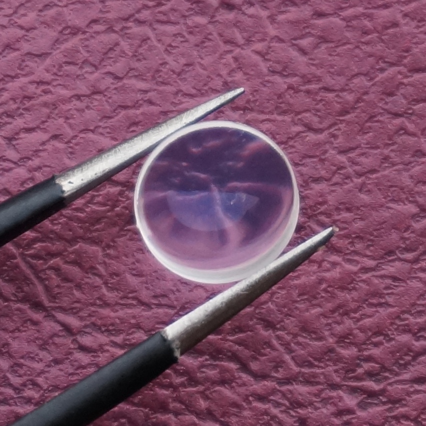 Diameter 6MM 6.35MM Plano Convex Coated Glass Lens Focal Length 10MM 12MM