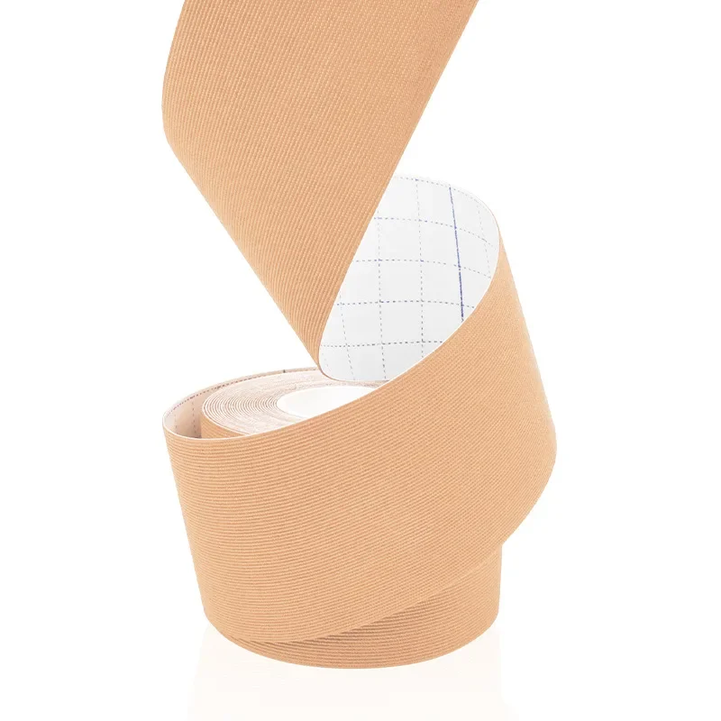 Nastro elastico anallergico in fibra sintetica kinesiologia supporto sportivo impermeabile per ginocchio muscolo polso spalla terapeutico: bianca