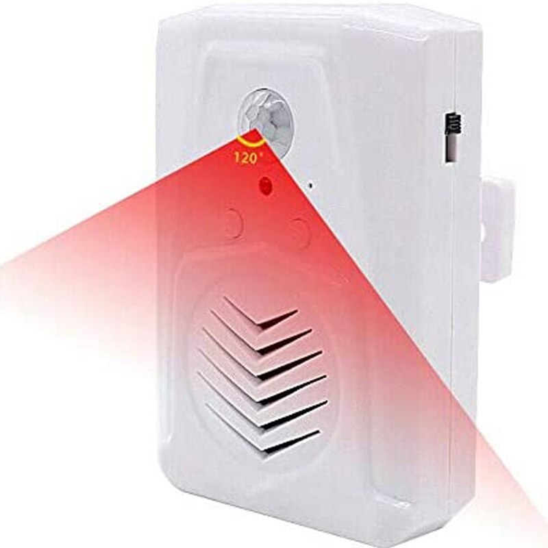 2Pcs Sensor Motion Door Bell Switch Infrared Doorbell Wireless PIR Motion Sensor Voice Prompter Welcome Entry Alarm